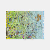 Couverture Polaire Carte du pays de Texas Hill (Devant (Horizontal))