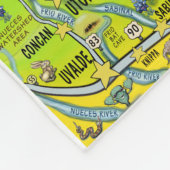 Couverture Polaire Carte du pays de Texas Hill (Coin)