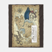 Couverture Polaire Carte du trésor des pirates, île Skull (Devant)