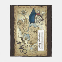 Carte du trésor des pirates, île Skull