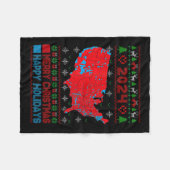 Couverture Polaire Carte électorale 2024 Trump Glissement de terrain  (Devant (Horizontal))