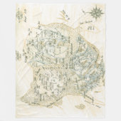 Couverture Polaire Carte étiquetée de Trino (Devant)