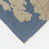 Couverture Polaire Carte Gold et Blue World (Coin)