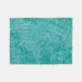 Couverture Polaire Carte graphique de New York (Devant (Horizontal))