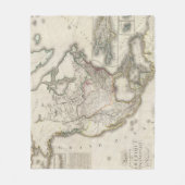 Couverture Polaire Carte gravée de l'Amérique du Nord (Devant)