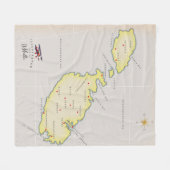 Couverture Polaire Carte illustrée de Malte (Devant (Horizontal))