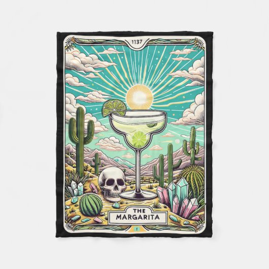 Couverture Polaire Carte Margarita Tarot Cinco De Mayo Party Marga (Devant)