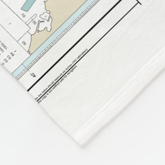 Couverture Polaire Carte marine de Cape Cod Bay 13246 (Coin)