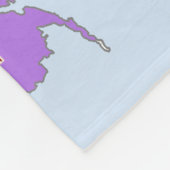 Couverture Polaire Carte multicolore des Etats-Unis (Coin)