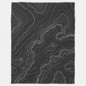 Couverture Polaire Carte noire de topographie (Devant)