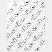 Couverture Polaire Carte postale Angel Blanche polaire (Devant)