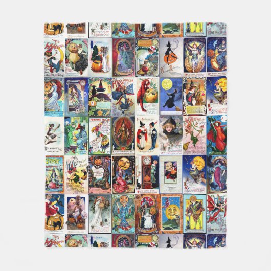 Couverture Polaire Carte postale de cru de Halloween (Devant)