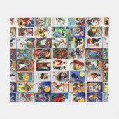 Couverture Polaire Carte postale de cru de Halloween (Devant (Horizontal))