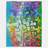 Couverture Polaire Carte Rainbow Bluebonnets Fleece Blanket (Devant)