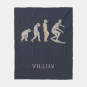 Couverture Polaire Carte Surf Surfing Evolution (Devant)