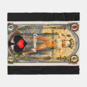 Couverture Polaire Carte Tarot Reine des pique Thunder_Cove (Devant (Horizontal))