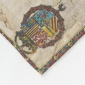 Couverture Polaire Carte vintage de Floride (1591) (Coin)