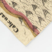 Couverture Polaire Carte Vintage de Floride (1657) (Coin)