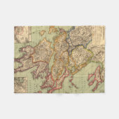 Couverture Polaire Carte vintage de la Grèce (1903) (Devant (Horizontal))