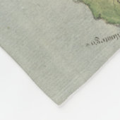 Couverture Polaire Carte vintage de la Jamaïque (1780) (Coin)