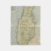 Couverture Polaire Carte vintage de la Jamaïque (1780) (Devant)