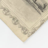 Couverture Polaire Carte vintage de la Jamaïque (1851) (Coin)