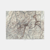 Couverture Polaire Carte vintage de l'Arizona (1911) (Devant (Horizontal))