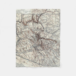 Couverture Polaire Carte vintage de l'Arizona (1911)