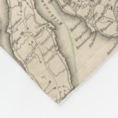 Couverture Polaire Carte vintage de l'Écosse (1855) (Coin)