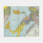 Couverture Polaire Carte vintage de l'Italie (1912) (Devant (Horizontal))