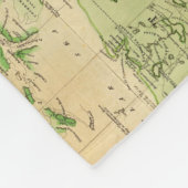 Couverture Polaire Carte vintage du monde (1831) (Coin)