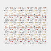 Couverture Polaire Cartes Médicales couleur pleine (Devant (Horizontal))