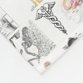 Couverture Polaire Cartes Médicales couleur pleine (Coin)