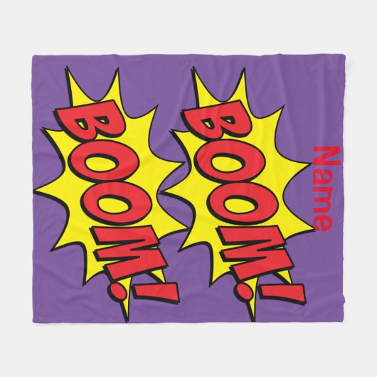 Couverture Polaire Cartoon Boom Thunder_Cove (Devant (Horizontal))