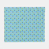 Couverture Polaire Cartoon Cockatiels Pattern (Devant (Horizontal))