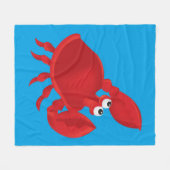 Couverture Polaire Cartoon crab (Devant (Horizontal))