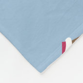 Couverture Polaire Cartoon Daschund Scène de Noël Toison Blanche (Coin)