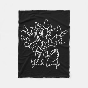 Couverture Polaire Cartoon floral anti-Trump 86 45 Uni Adultes