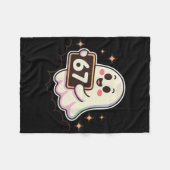 Couverture Polaire Cartoon Ghost 67 Meme  (Devant (Horizontal))