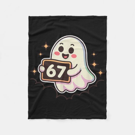 Couverture Polaire Cartoon Ghost 67 Meme  (Devant)