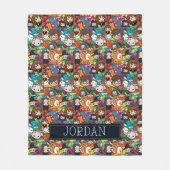 Couverture Polaire Cartoon Harry Potter Character | Add Your Name (Devant)