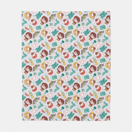 Couverture Polaire Cartoon HARRY POTTER™ Créatures et sorts Motif (Devant)