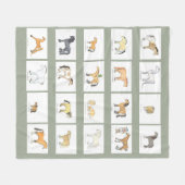 Couverture Polaire Cartoon Horse Race Fleece Blanket (Devant (Horizontal))