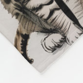 Couverture Polaire Cartoon kitten rayé kitty voices gris (Coin)