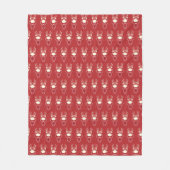 Couverture Polaire Cartoon Rudolph Motif rouge (Devant)