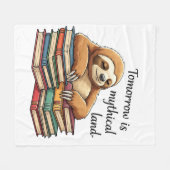 Couverture Polaire Cartoon Sloth Fleece Blanket (Devant (Horizontal))