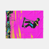 Couverture Polaire Cascade à haute volée - Cavalier de scooter (Devant (Horizontal))