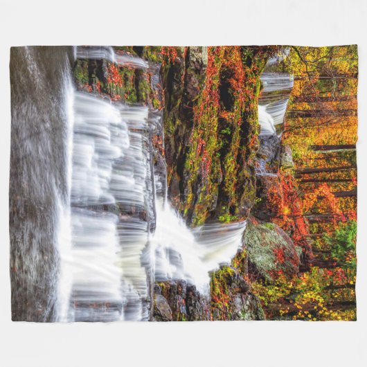 Couverture Polaire Cascade d'automne (Devant (Horizontal))