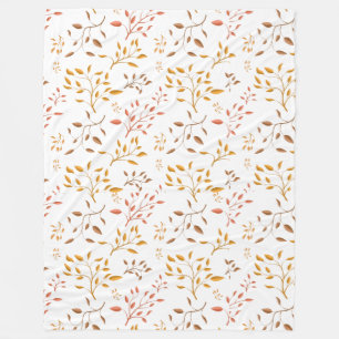 Couverture Polaire Cascade de feuilles d'automne – Plaid en molleton