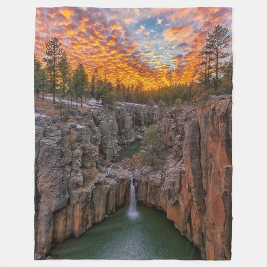 Couverture Polaire Cascade du soir (Devant)